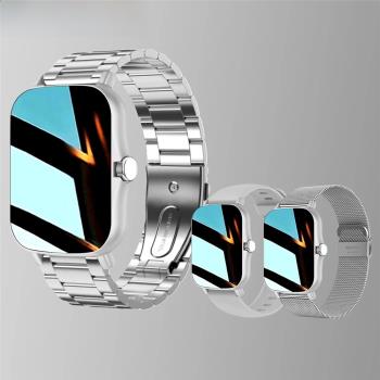 Gray Silver Color Smart Watch Women Men Smartwatch Sport Ful