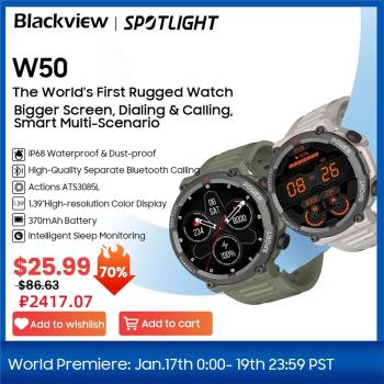 Blackview NEW Smart Watch W50 Waterproof Smart Watch New Ver