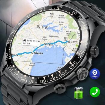 2023New GPS Sport Smart Watch Men AMOLED Business Fitness Wa