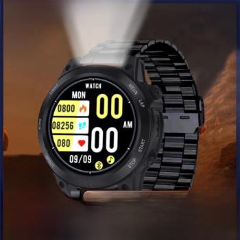 2024 Outdoor Smart Watch For Men With Flashlight Bluetooth C