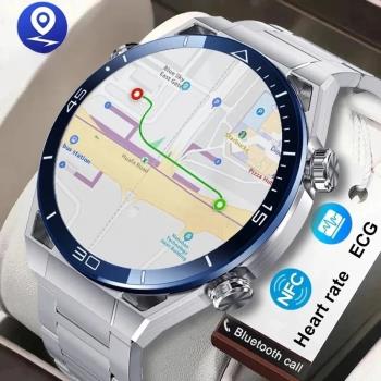 2024 New NFC Smart Watch Men Full Touch Screen Bluetooth Cal