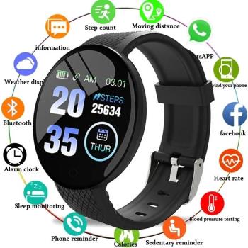 D18 Bluetooth Smart Watch Men Women Sports Smart Watch Heart