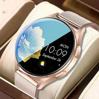 New Bluetooth Call Smart Watch Women Custom Dial Steel Watch
