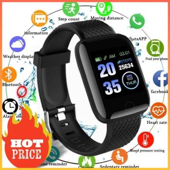 116 Plus Smart Watch Bluetooth Men Women Blood Pressure Hear