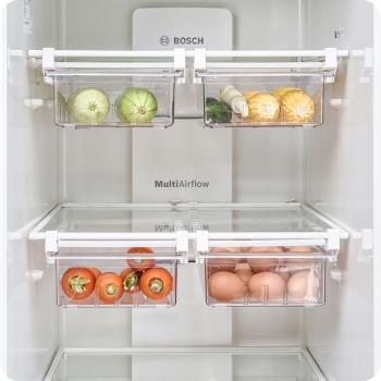 冰箱內部隔板層收納盒抽屜式雞蛋食物保鮮掛架冷藏整理分層置物架