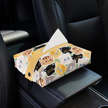ModelY3卡通集合椅背車載紙巾盒