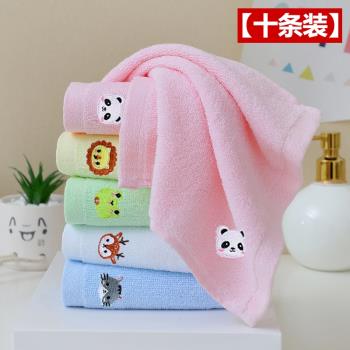 小方巾擦手巾掛式純棉毛巾正方形全棉家用兒童洗澡洗臉吸水口水巾
