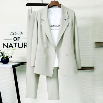 網紅炸街職業西裝套裝女韓國2020春秋英倫風小西服高級感顯瘦外套