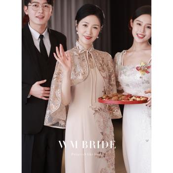《月桂》媽媽婚宴禮服結婚年輕款高階氣質喜婆婆日常可穿連衣裙夏