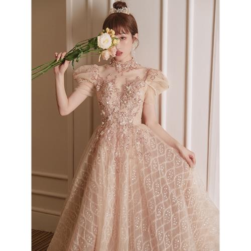 星芒新娘結婚大氣高級宴會敬酒服