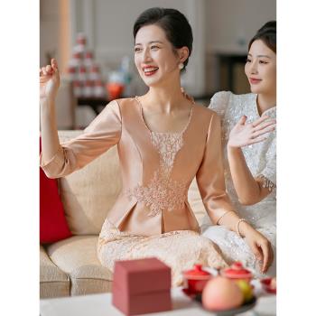 錦覓禮服喜婆婆婚宴秋季媽媽裝
