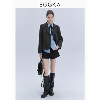 EGGKA韓版簡約時尚通勤金屬扣