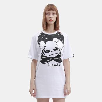 設計Hipanda你好短袖T恤裙熊貓