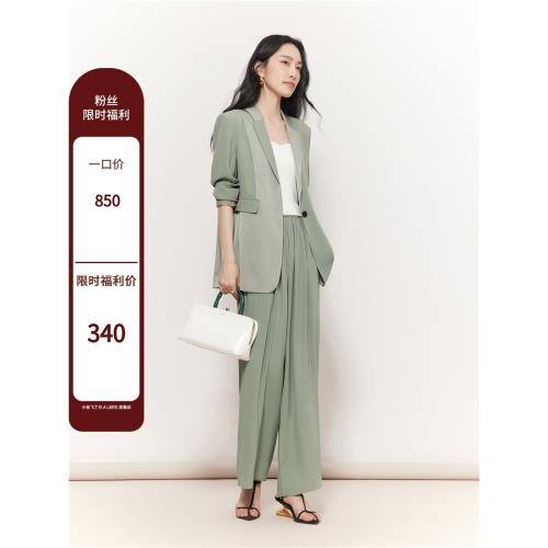 現貨小蟲飛了日本JIN口垂感醋酸高級感寬松氣質長袖西裝外套西服