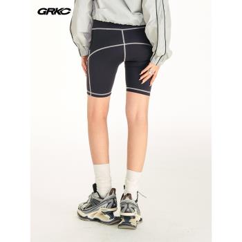 GRKC明線夏季薄款緊身運動騎行褲