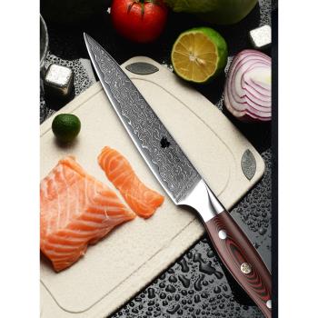 大馬士革菜刀廚師專用壽司刀菜刀家用輕巧壽司專用刀女士專業日本