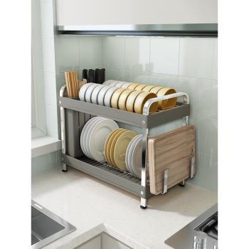 廚房置物架碗架瀝水架晾放碗碟盤子架家用臺面收納架裝碗筷收納盒