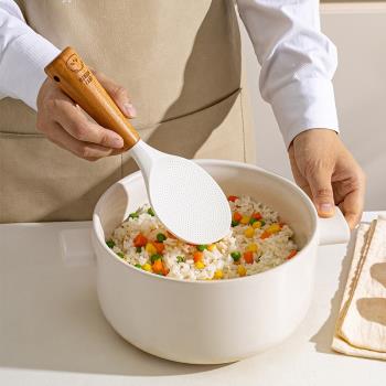日本mototo熊貓矽膠飯匙食品級不粘沾米飯鏟子可立式