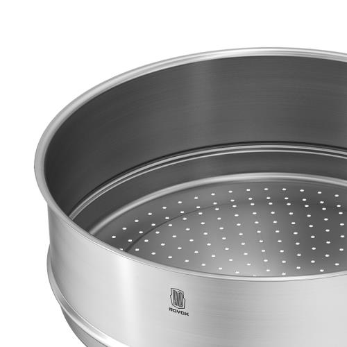 萊德斯30cm蒸鍋不銹鋼蒸格蒸屜無涂層蒸包子蒸籠搭配湯鍋使用