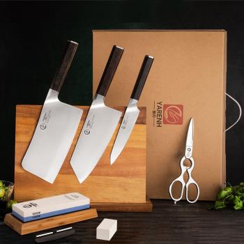 德國進口鉬釩鋼菜刀家用砍骨刀全套廚房刀具六件套專業切片刀組合
