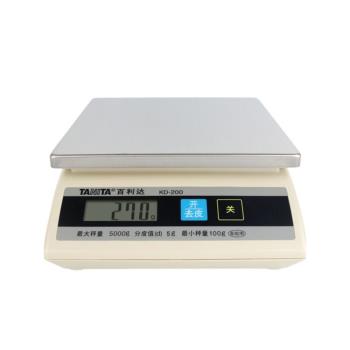 TANITA/百利達小型電子秤KD-200家用廚房秤 炊事稱 烘焙秤125kg