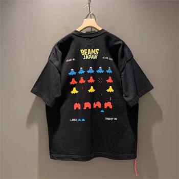 BEAMS富士山日系紅繩短袖卡通