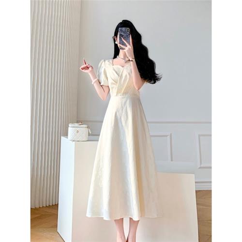 2025夏季新款收腰顯瘦氣質小香風今年流行的漂亮裙子小禮服連衣裙