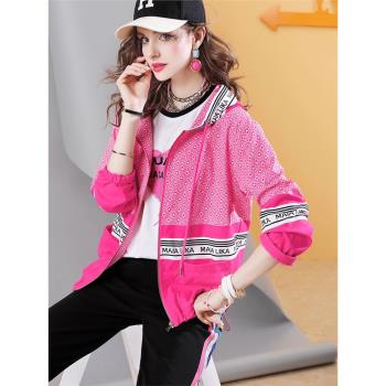 歐貨2025春季連帽洋氣小眾高階感棒球服外套女裝時尚原創風衣E256