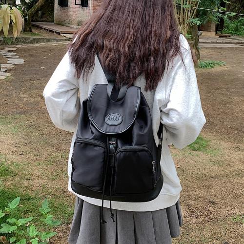 休閑大容量牛津布包包2025新款女雙肩包流行爆款百搭小背包旅行包