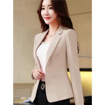 小西裝長袖外套女春秋季女士式西服韓版新款韓版休閑修身上衣女潮