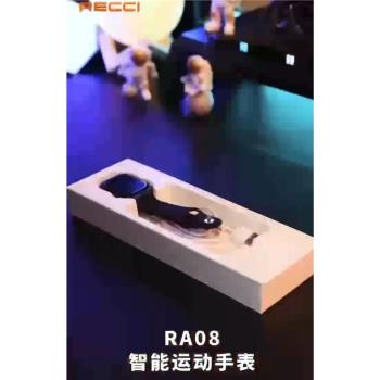 銳思RECCI RA08運動智能時尚手表撥號藍牙硅膠親膚表帶輕薄大屏Y