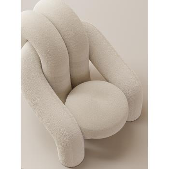 北歐設計師輕奢音符異型沙發創意沙發個性時尚現代簡約單人沙發椅