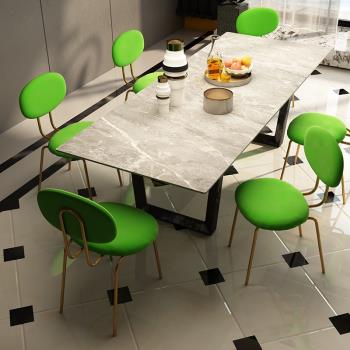 北歐餐椅家用輕奢靠背化妝椅子簡約現代設計師休閑咖啡椅酒店凳子