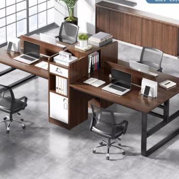 隔斷式電腦桌辦公室職員辦公桌雙人電腦桌簡易辦公桌簡約辦公桌