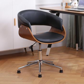 電腦椅辦公椅書桌椅子座椅家用久坐實木北歐現代簡約舒適人體工學
