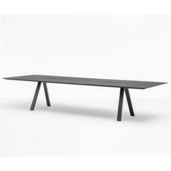 北歐輕奢實木極簡黑色白色設計師會議桌餐桌辦公桌門店陳列展示桌