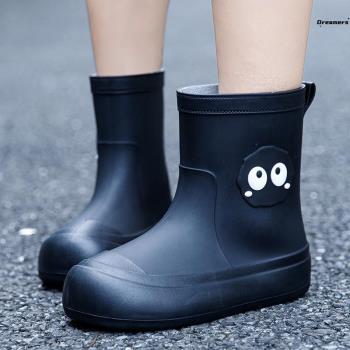 。雨鞋女款2024新款韓版可愛卡通防滑防水鞋外出保暖靴學生戶外水