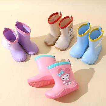 男女幼兒雨鞋防滑 幼兒園兒童雨靴防滑小孩膠鞋