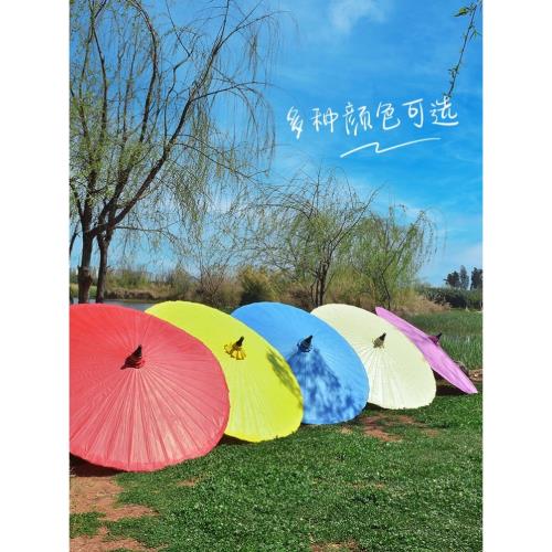 泰國進口戶外中式古風花園油布傘