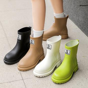 。雨鞋女款2024新款外穿中筒日式膠鞋耐磨防水防滑成人雨靴軟底水