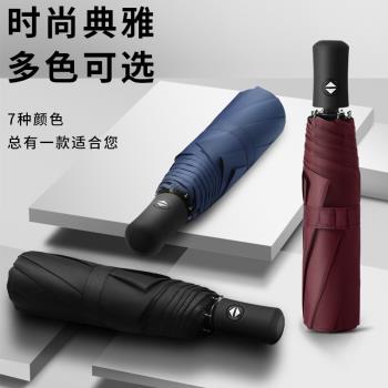 小米米家全自動黑膠晴雨傘三折商務廣告傘加印logo雨傘加大號雨傘