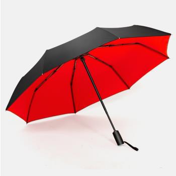 全自動雨傘一鍵開合黑膠防風曬太陽傘男士女學生小清新折疊大號德