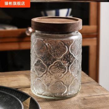 冰糖收納罐裝咖啡粉瓜子的密封罐儲物食品級玻璃大號便攜白糖家用