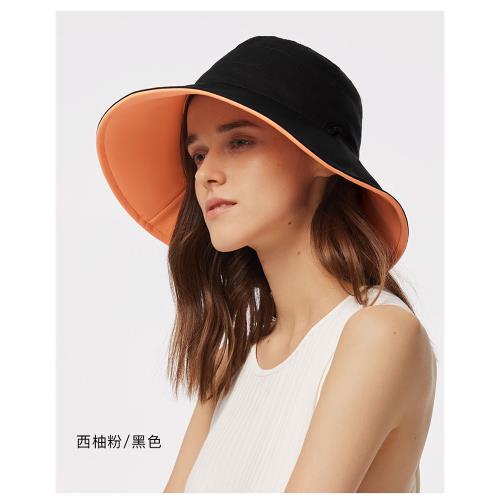 蕉下雙面防曬漁夫帽防紫外線沙灘帽遮陽帽太陽帽春夏遮臉休閑折疊