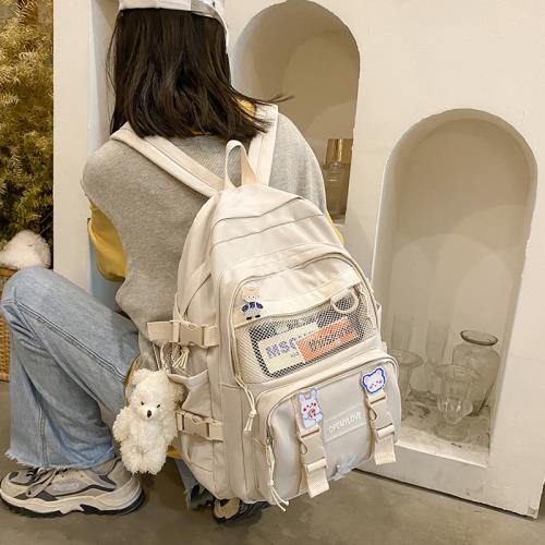 書包女ins風韓版高中大學生背包初中生三到六年級可愛簡約雙肩包