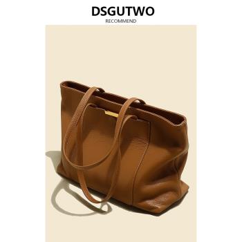 DSGUTWO真皮牛皮秋冬手提托特包