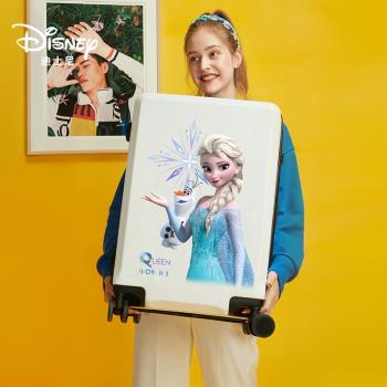迪士尼冰雪奇緣兒童行李箱小型艾莎公主旅行拉桿箱學生登機箱可坐