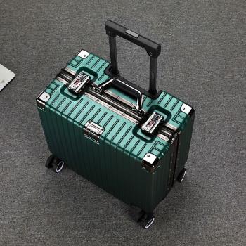 18寸登機箱行李箱女橫款可上飛機免托運小型輕便拉桿密碼方形20寸