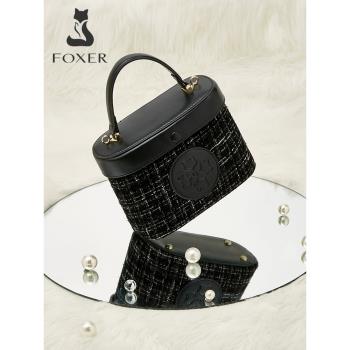 FOXER小香風手提斜挎水桶包包