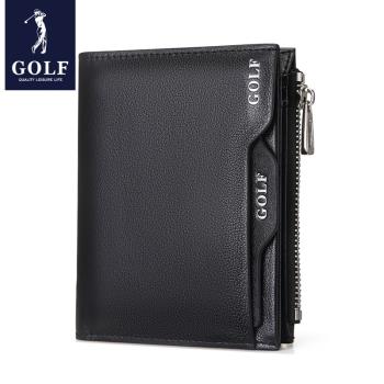 GOLF真皮潮牌學生多卡位男士錢包